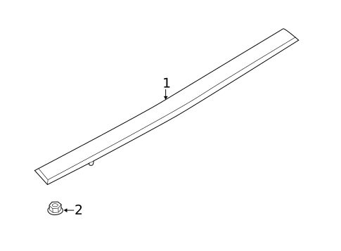 High Mounted Stop Lamp for 2014 BMW 650i Gran Coupe #0