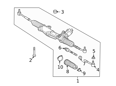 Steering Gear & Linkage for 2006 Mercedes-Benz CLS55 AMG #2