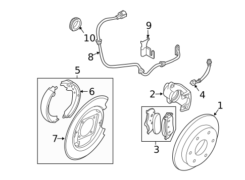Parking Brake for 2011 Suzuki Equator #0