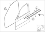 51338194696 - Bodywork: Door Sealing Front Right for BMW Image