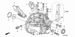 21104RPF000 - Transmission - Manual: PLATE M, OIL GUIDE for Honda Image