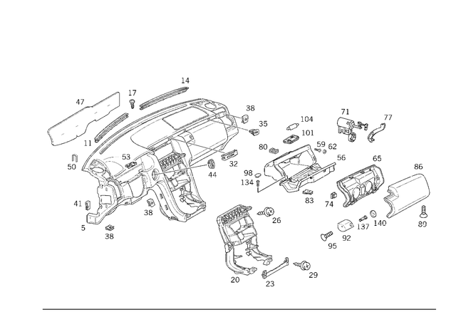 2108100830 - : Ashtray for Mercedes-Benz Image