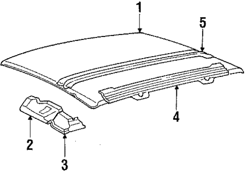 Roof & Components for 1985 Oldsmobile Delta 88 #1