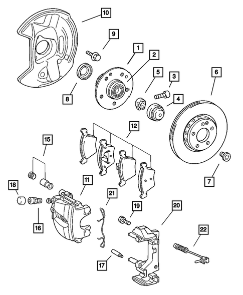 Front Brakes for 2007 Chrysler Crossfire #0