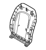 52105A1C569 - Body: Seat Back Panel for BMW Image