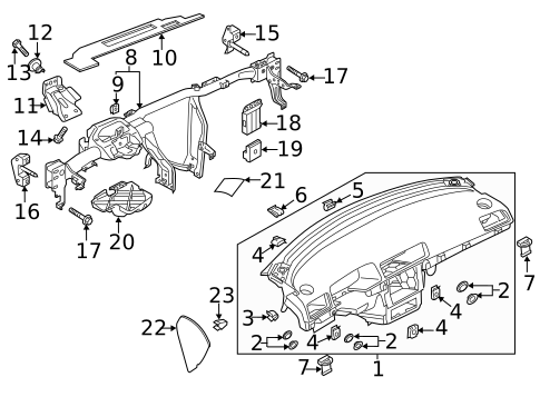 Instrument Panel for 2021 Volkswagen Passat #0