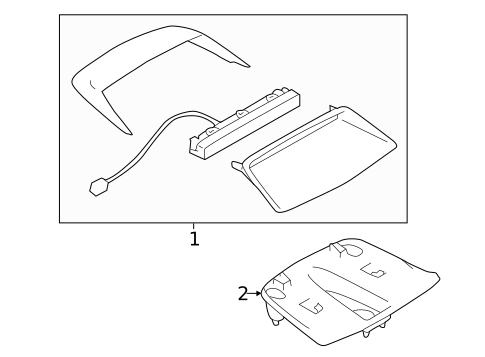 High Mounted Stop Lamp for 2020 Subaru BRZ #0