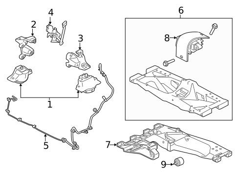 Engine & Trans Mounting for 2017 Jaguar XF #0