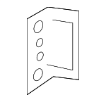 5Q0802397 - Body: Inner Wheelhouse Adapter for Volkswagen: Arteon, e-Golf, Golf, Golf Alltrack, Golf R, Golf SportWagen, GTI, Jetta, Taos Image