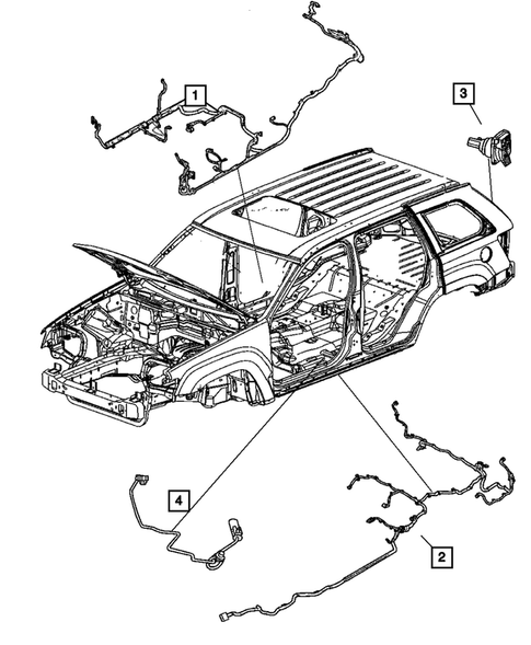 Wiring-Body & Accessories for 2007 Jeep Grand Cherokee #0