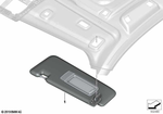 51165A2DAB2 - : Sun Visor, Alcantara, Right for BMW Image