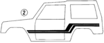 MB345015 - Body: Stripe Tape for Mitsubishi Image