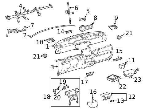 Instrument Panel for 2005 Scion xB #0