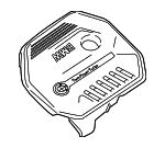 11128616573 - Engine: Engine Cover for BMW: 340i, 340i GT xDrive, 340i xDrive, 440i, 440i Gran Coupe, 440i xDrive, 440i xDrive Gran Coupe, 740i, 740i xDrive Image