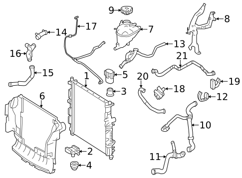 Radiator & Components for 2012 Mercedes-Benz R350 #0