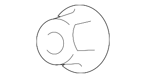 90178A0023 - Cooling System: Tire Pressure Monitoring System (TPMS) Control Module Nut for Toyota Image