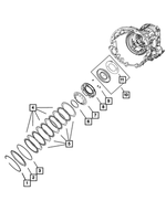 4897456AA - 42RLE; 4-Speed; Automatic Transmission: Low/reverse Clutch Plate Package for Mopar Image