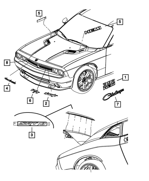 Nameplates for 2013 Dodge Challenger #0