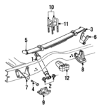 G0073508 - Suspension: Suspension Shock Absorber for Dodge: D150, D250, D350, Ramcharger, W100, W150, W250, W350 Image