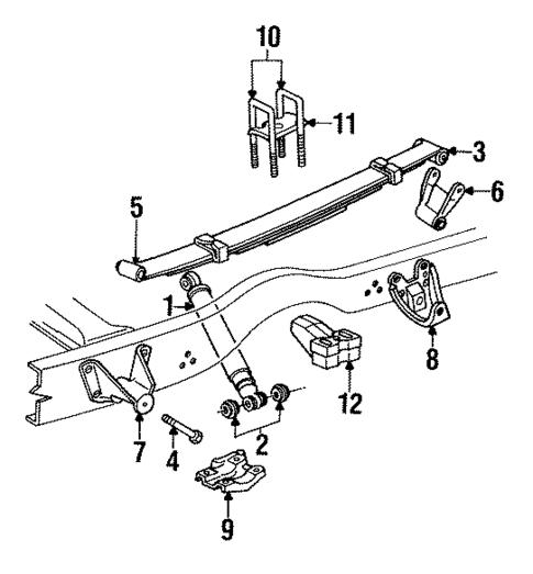 Rear Suspension for 1985 Dodge Ramcharger #0