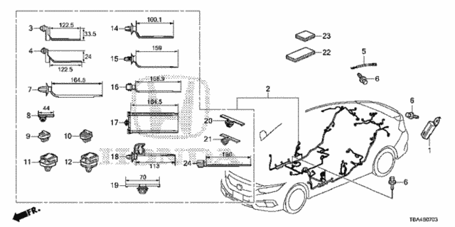 Wire Harness (4) for 2016 Honda Civic #0