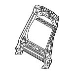CE8Z5461018A - Body: Seat Back Frame for Ford: Fiesta Image