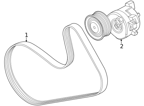 Accessory Drive Belt System Components for 2025 BMW X7 #0