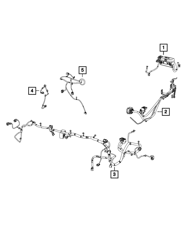 68138980AB - : Front End Module Wiring for Mopar Image