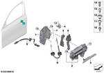51215A160B5 - Vehicle Trim: Door Lock Left for BMW Image