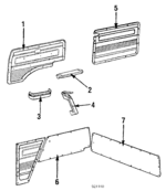 2558670165BL - : Door Panel for Volkswagen: Vanagon Image