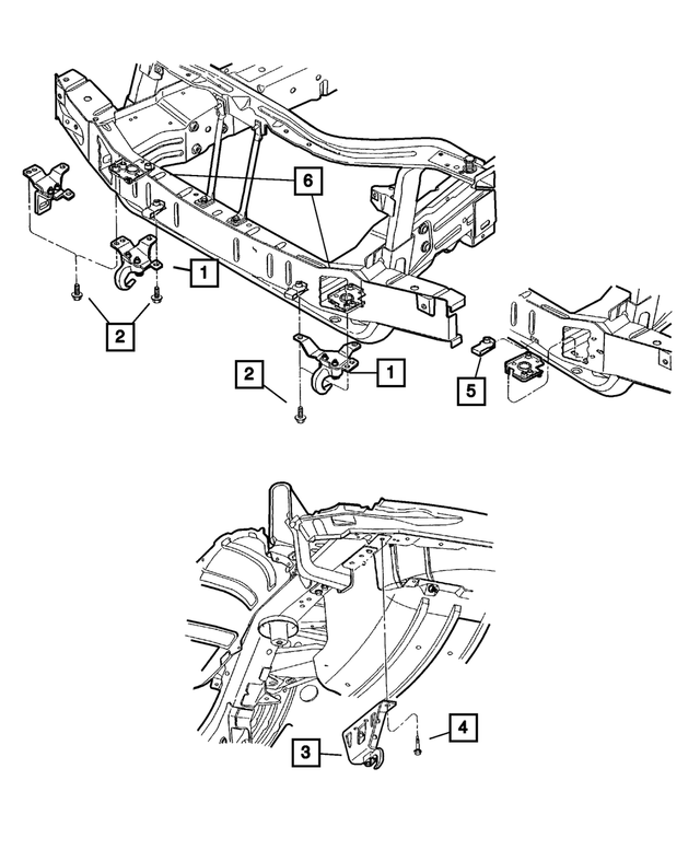 52059012AB - Frames and Bumpers: Tow Hook, Right Front for Mopar Image