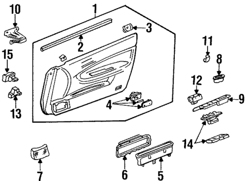 Door for 1995 Honda Accord #0