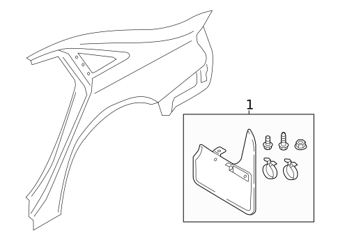 Exterior Trim - Quarter Panel for 2025 Audi A4 Quattro #0