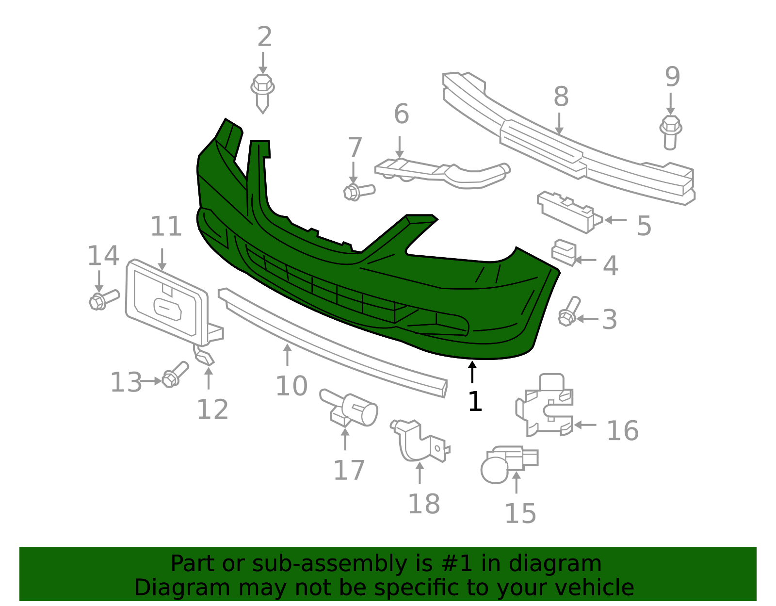 2005-2007 Honda Odyssey Bumper Cover 04711-SHJ-A90ZZ | OEM Parts Online