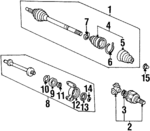 44305S30N22 - Suspension: Axle Assembly for Honda: Prelude Image