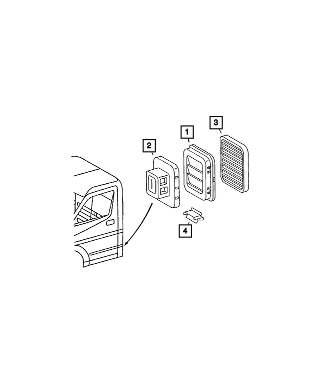 5125574AA - Body Sheet Metal Except Doors: U Type Clip for Mopar Image