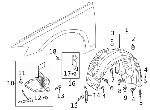Fender & Components for 2025 Audi A8 Quattro #1