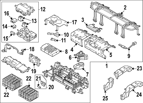 Battery for 2022 Hyundai Tucson #1