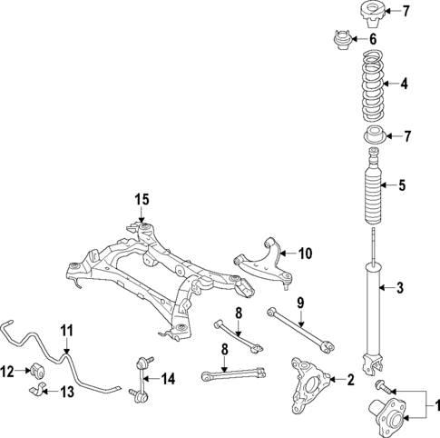 Rear Suspension for 2015 INFINITI Q70 #1