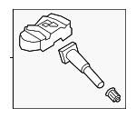 52933F2000 - Electrical: TPMS Sensor for Hyundai: Elantra, Elantra GT, Kona, Kona Electric, Kona N Image