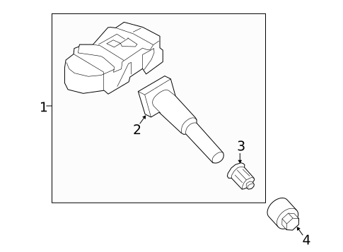 Tire Pressure Monitor Components for 2018 Hyundai Elantra GT #0
