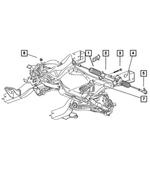 5018278AA - Steering: Steering Gear Boot, Right for Dodge: Dakota, Durango Image