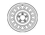 426010C080 - Suspension: Wheel, Spare for Toyota Image