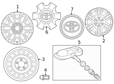 Wheel for 2024 Toyota Sequoia #0