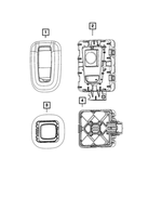 5SA77DX9AB - Interior Trim: Dome Lamp Bezel for Mopar Image image