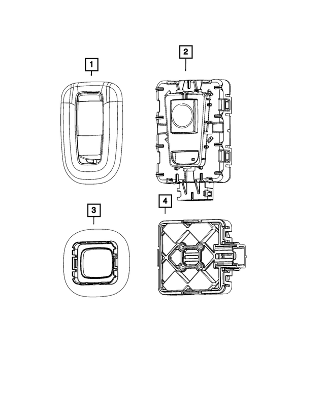 5SA77DX9AB - Interior Trim: Dome Lamp Bezel for Mopar Image image