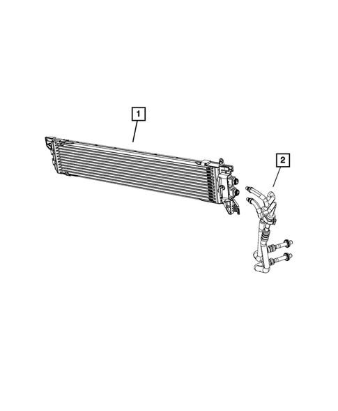 Transmission Oil Cooler, and Lines for 2019 Fiat 500X #0