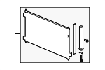 80110SZNA02 - : Condenser for Acura: ZDX Image