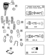 56040643AH - : Keyless Entry Receiver, Export for Mopar Image