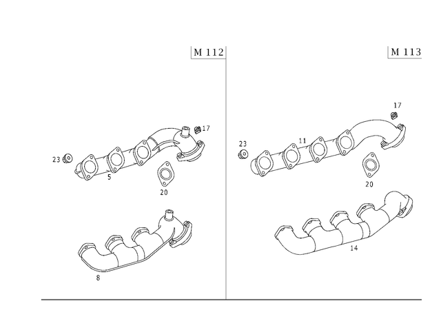 1121403209 - : Exhaust Manifold for Mercedes-Benz: ML320 Image